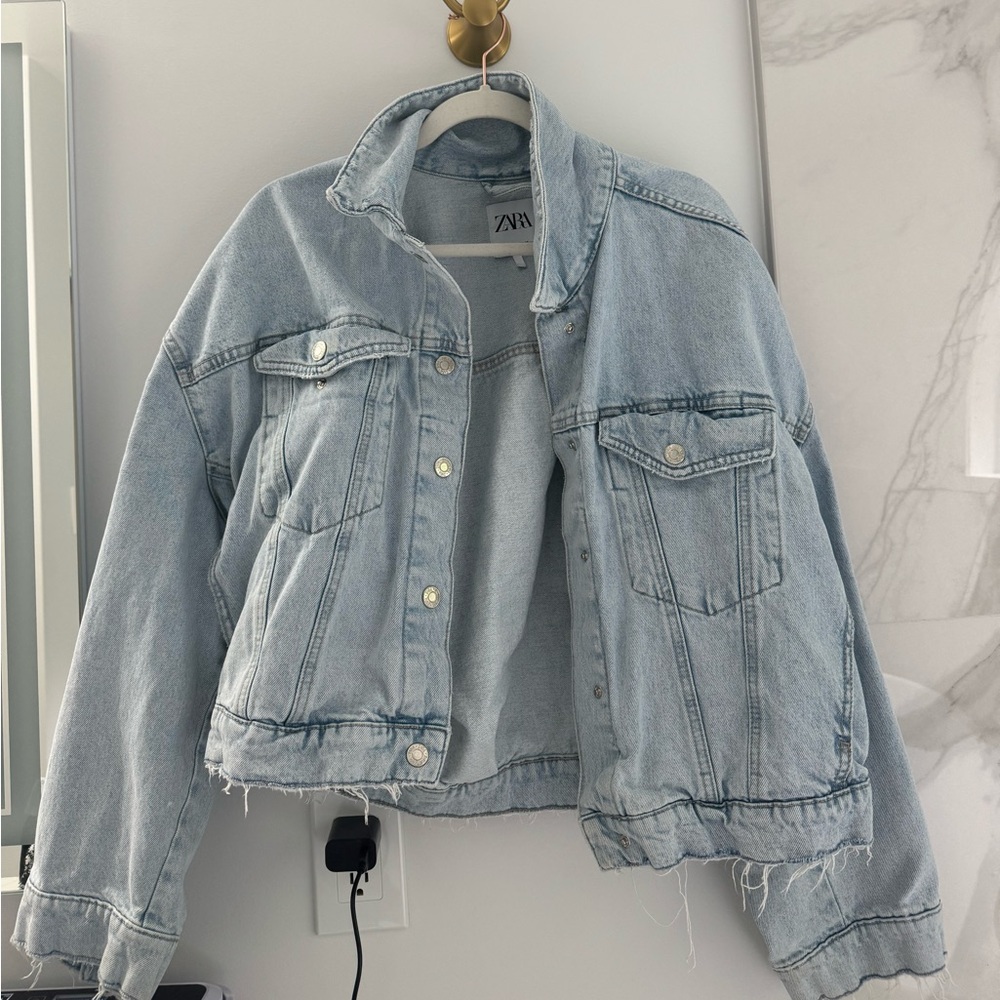Oversized Zara denim jacket